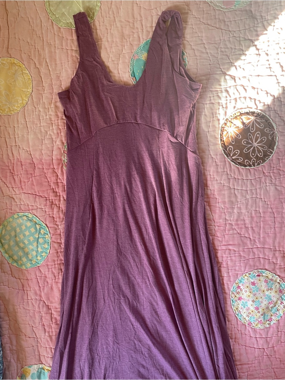 HALARA Plum Scoop-Neck Sleeveless Maxi Dress with High Slits